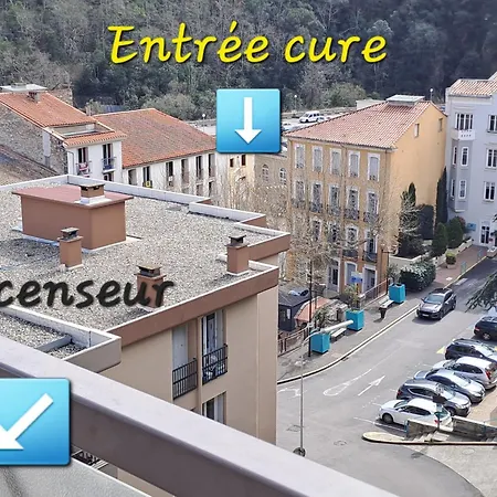 דירה Coup De Coeur 3 Etoiles Terrasse Parking Wifi A 70 M Des Thermes אמלי-לה-באינס-פללדה